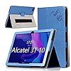 Tasch HYMY Hülle für Alcatel 3T 10 hülle 10″ – Flip Case Cover Schutzhülle Alcatel 3T 10-Blue
