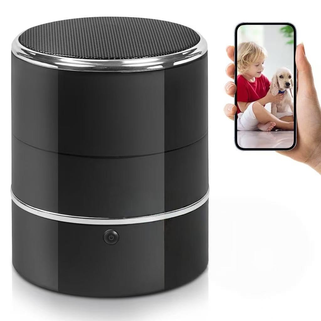 SOPKVL Bluetooth Speaker Dome Camera, 240° Ultra-Wide Angle Lens | WiFi Live Viewing, Motion Detection, Home Office Security, 2.4/5G-image-8