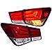 AJP Distributors LED Tail Lights Brake Stop Signal Trunk Lamps Assembly 4PCS Set Left & Right Smoke Red Compatible/Replacement For Cruze 2008 2009 2010 2011 2012 2013 2014 2015 08 09 10 11 12 13 14 15