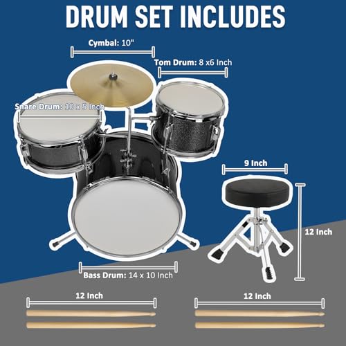 Ktaxon DRUM418 Kids Drum Set, 3-Piece Junior Beginners Drum Kit thumb #4
