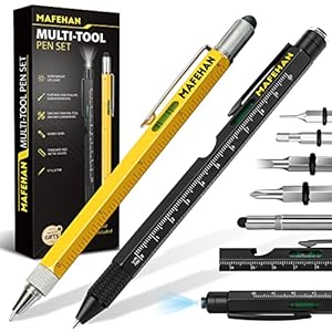 Gifts for Men Dad Him, MAFEHAN 10 in 1 Multi-Tool Pen Set, Father’s Day Gifts from Son Daughter Wife, Cool Gadgets For…