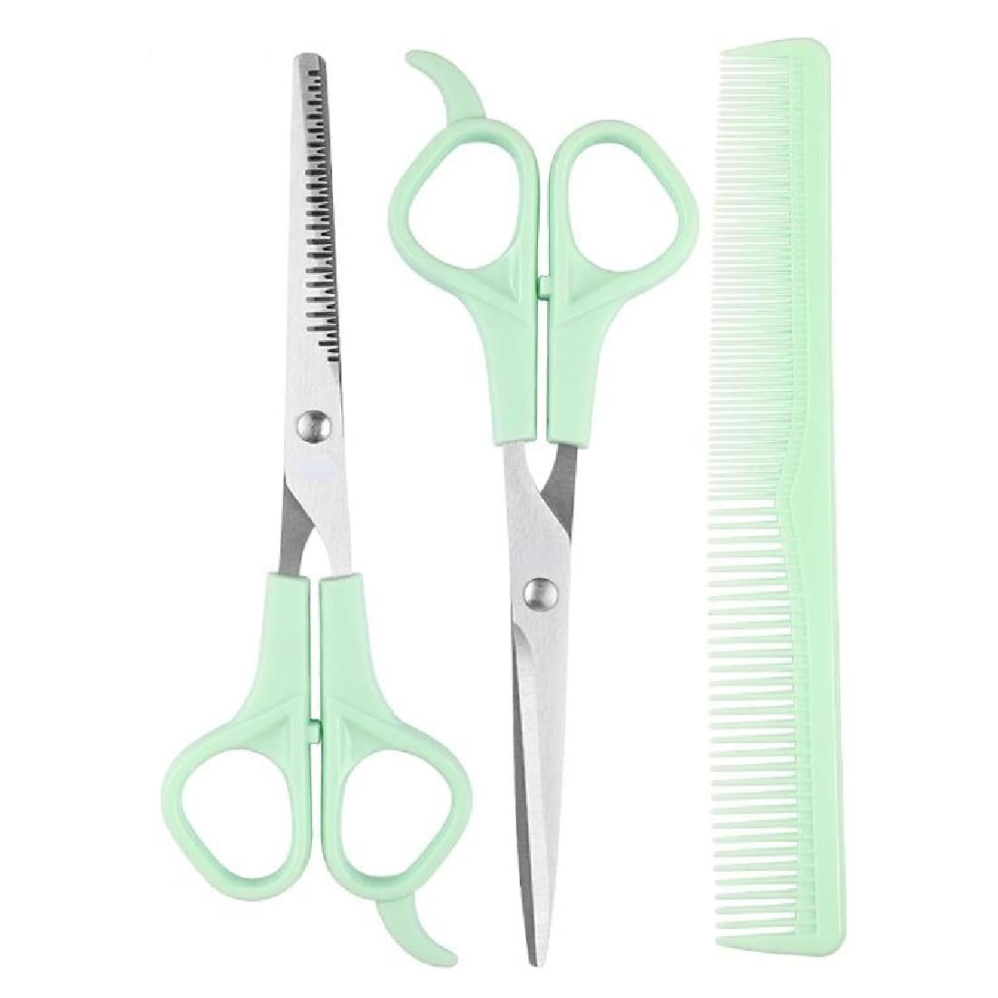 Tijeras de Peluquería, Kit Tijeras Peluqueria Profesional, Tijeras Entresacar y Kit de Peluqueria Completo, Tijeras de Peluquero de Acero Inoxidable para Salón/Hogar/Mascota