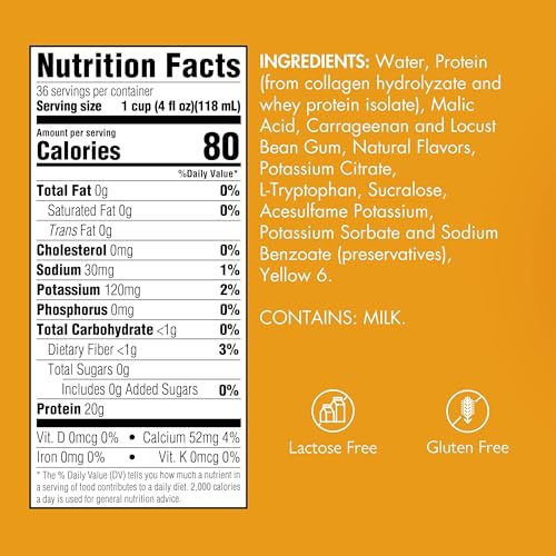 Medtrition Gelatein Orange: 20 Grams Of Proteinch Sugar Free. Ideal For Clear Liquid Diets, Swallowing Difficulties, Bariatric, Dialysis And Oncology. Great Pre Or Post-Workout Snack. thumb #1