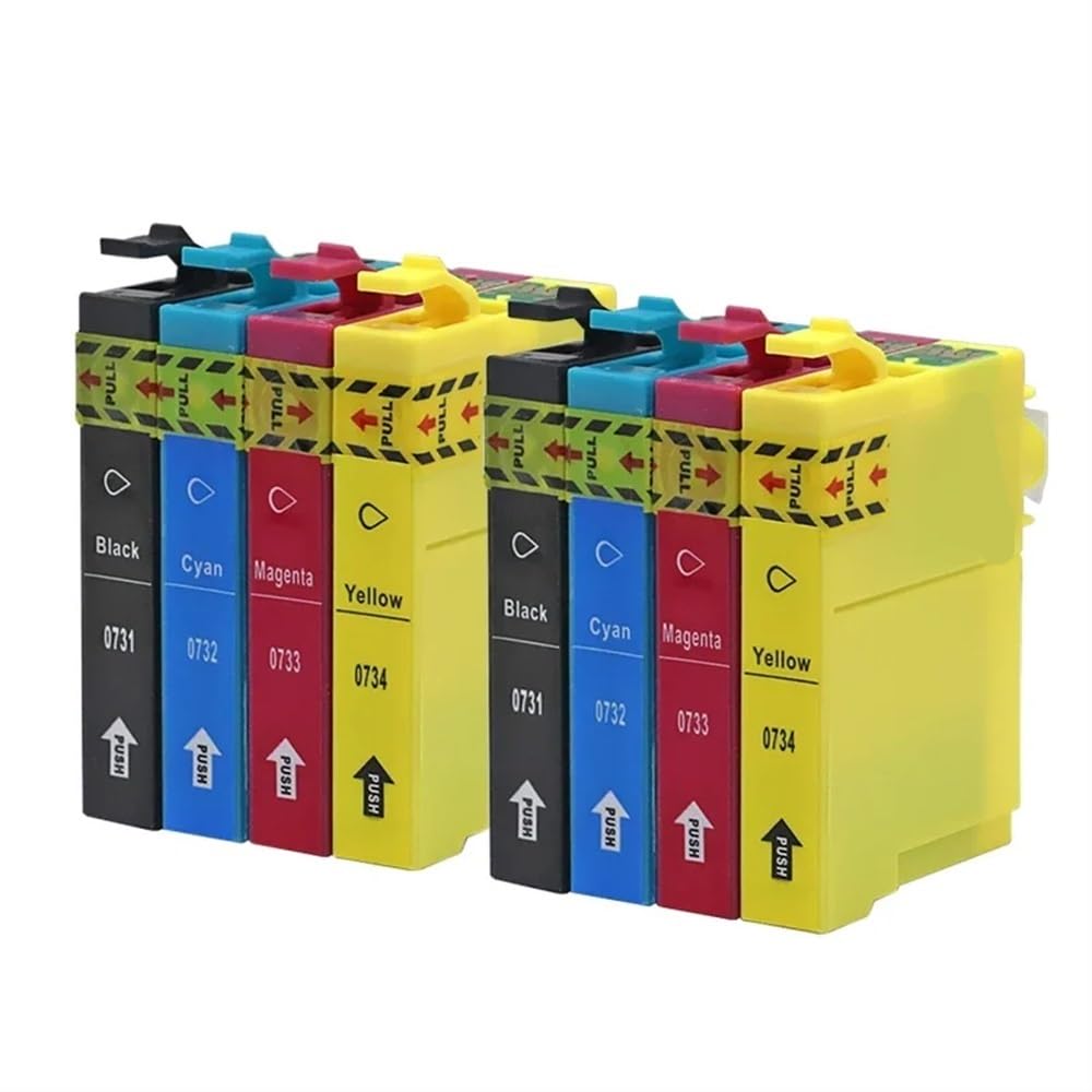 Cartuccia d'inchiostro compatibile con stampante T0731 CX3900 CX5900 CX4900 CX7300 CX8300 TX200 TX210 C79 C90(2SETS)