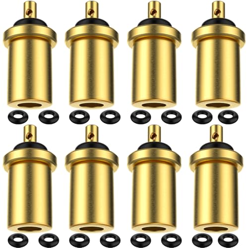 Zhengmy 8 Pcs Gas Refill Adapter, Blastocyst Tips Inflation Valve Adapter Connector for Cartridge Refilling Gas Canister Bottle Stove for Picnic Camping Hiking Outdoor