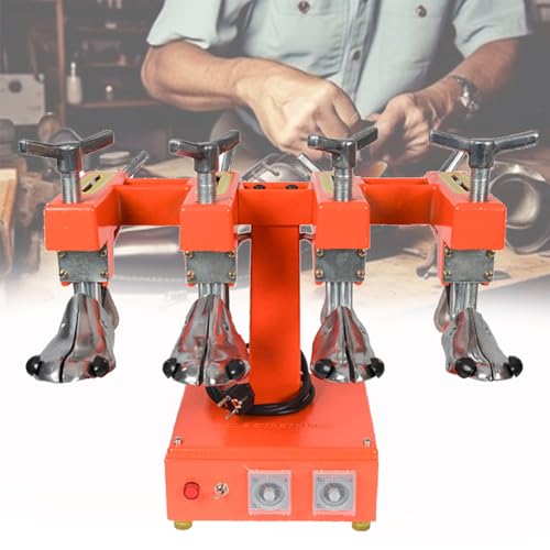 Máquina expansora de zapatos portátil, herramienta de reparación de zapatos de aleación de aluminio ajustable con 4 pares de hormas para estirar y expandir el calzado