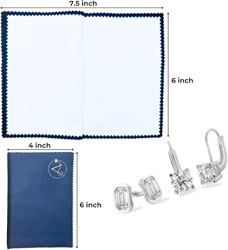 Miniatura 3 de Soluciones completas de limpieza de joyas para joyas finas y de moda Tarro suave, kit suave y paños de pulido Oro, plata, platino Pendientes,