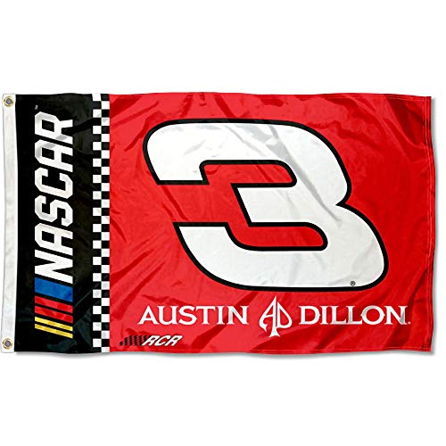 Grand drapeau Austin Dillon 3x5 de WinCraft aux finitions durables