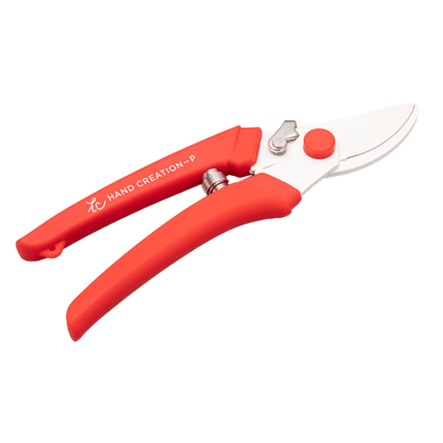 Japanese Hand Pruners - Sakagen Hand Creation, Ultra Sharp Bypass Pruning Shears for Flowers & Gardening, Made in Japan, P-180 (Red)