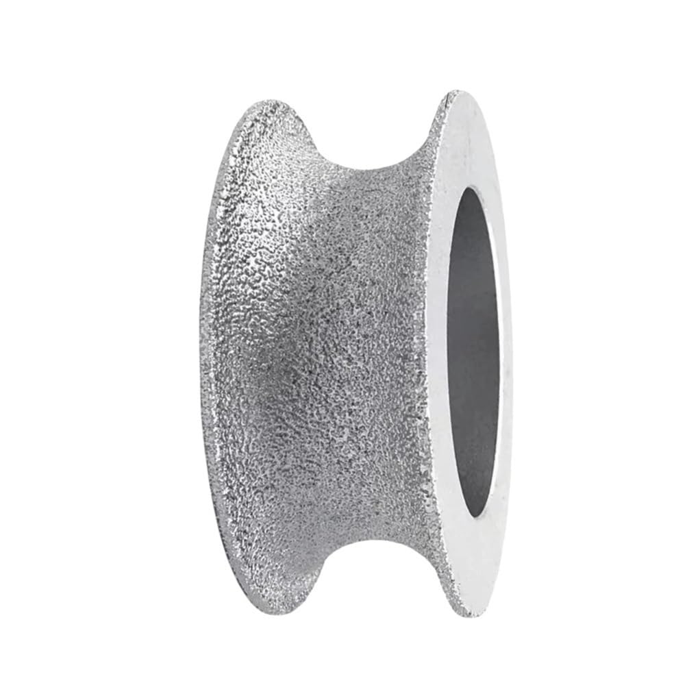 wytrzymała tarcza szlifierska diamentowa, Ściernica diamentowa do profilu krawędzi Demi Bullnose, ziarno 60, 3 cale, grubość 10-30 mm(30mm)