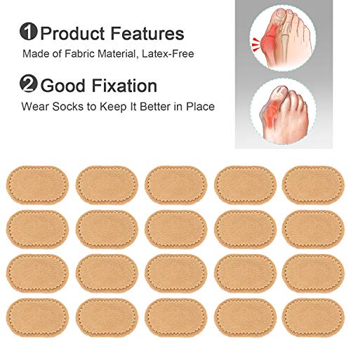 Povihome 30 Count Bunion Cushion Pads, Bunion Foot Protectors For Feet (Latex-Free), Stay In Place All Day - Strong Adhesive #TOP3