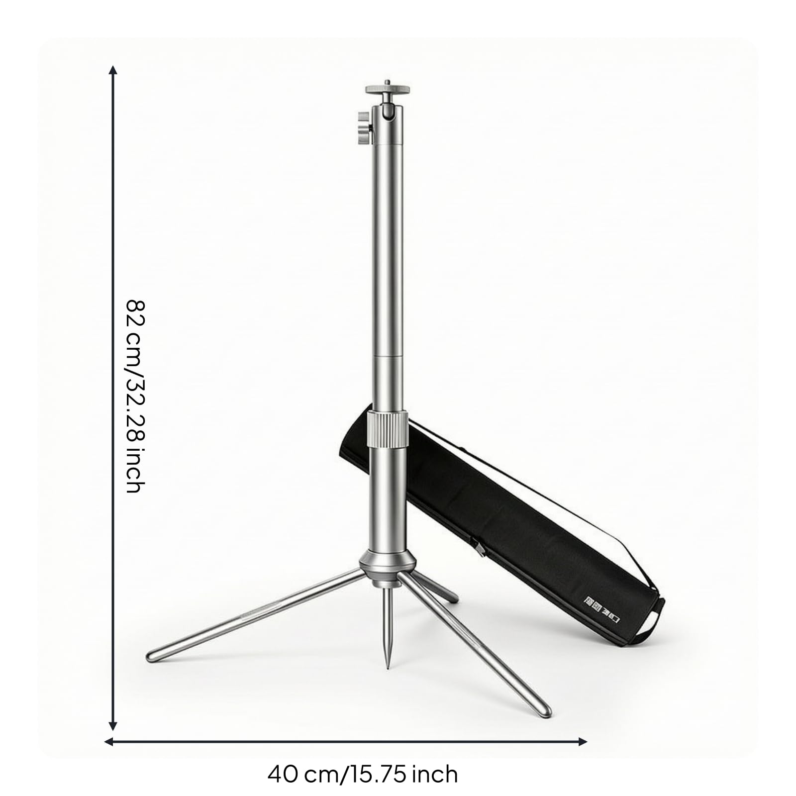 Supporto da Pavimento Portatile Stativo Telescopico Treppiede per Campeggio