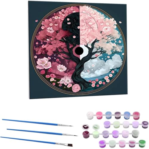 Az G Paint by Numbers hG Lbg l ʂ肦 lphGLoXNtg  LoXA[g uVƃANG̋, ItBX CeA rO, ւ̃Mtg 60x60cm (t[