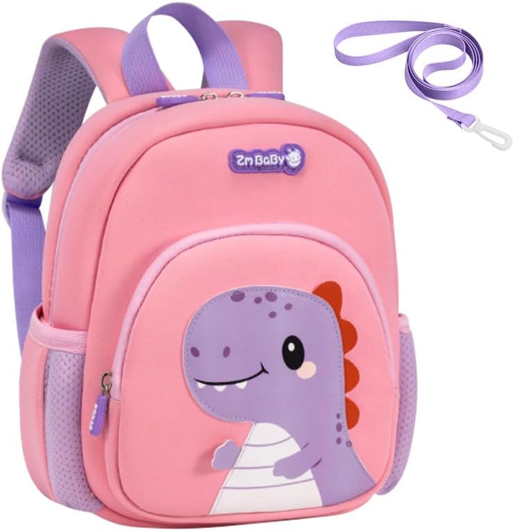 Padgene Mochilas Anti Pérdida para Niños Pequeños Mochilas de Preescolar Impermeables Mochila Escolar de Animales 3D Dibujos Animados Correa de