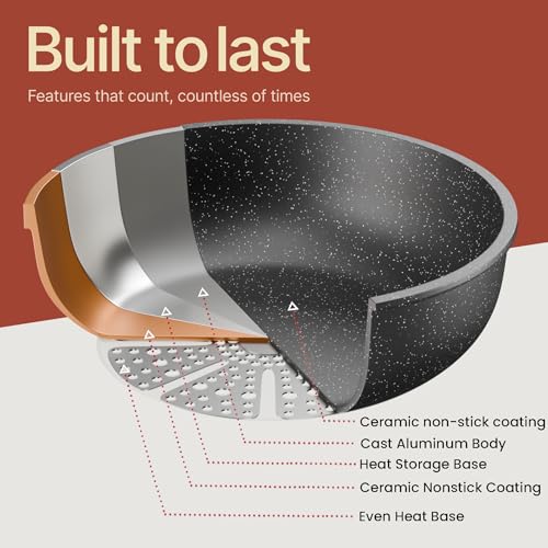 Bakken-Swiss 15-Piece Eco-Friendly Non-Stick Cookware Set - Image 4