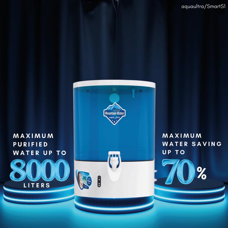 Image of aquaultra Water purifier | RO+UV Filtration | Copper Alkaline Purification | 9L storage (C11 (TDS+COVER))