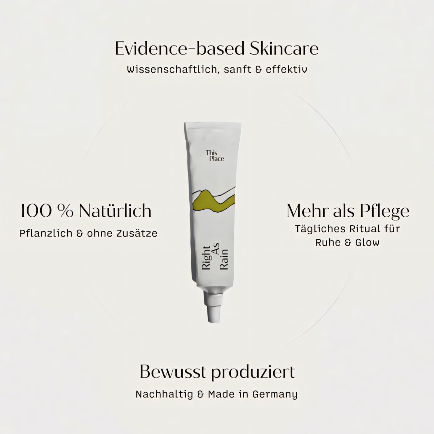 Right As Rain — 3-fach Hyaluronsäure & Roter Ginseng für Tiefe Feuchtigkeit Gesichtscreme — Leichte, Duftfreie Formel für Trockene oder Empfindliche Haut — Beruhigt, Stärkt & Bringt Balance