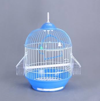 Amazon | オカメインコ ケージ 丸型 鳥小屋 鸚哥 エサ入れ バード