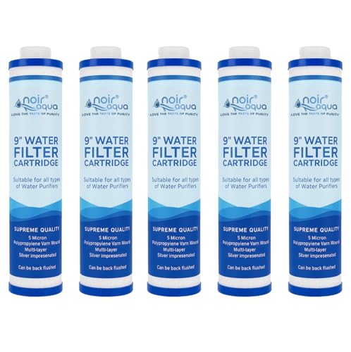 Image of Noir Aqua MLT 9 inch Threaded Pre Filter Cartridge | PP Yarn Wound | Suitable for 10 Inch Pre-Filter Housing for All Types RO Water purifiers Replacement Water Filter Candle (5)