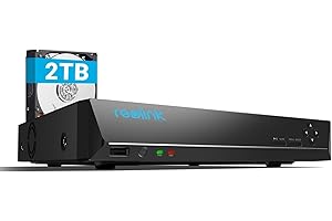 Reolink 4K PoE NVR for 16MP High Res Camera, 8CH 2TB HDD Pre-installed