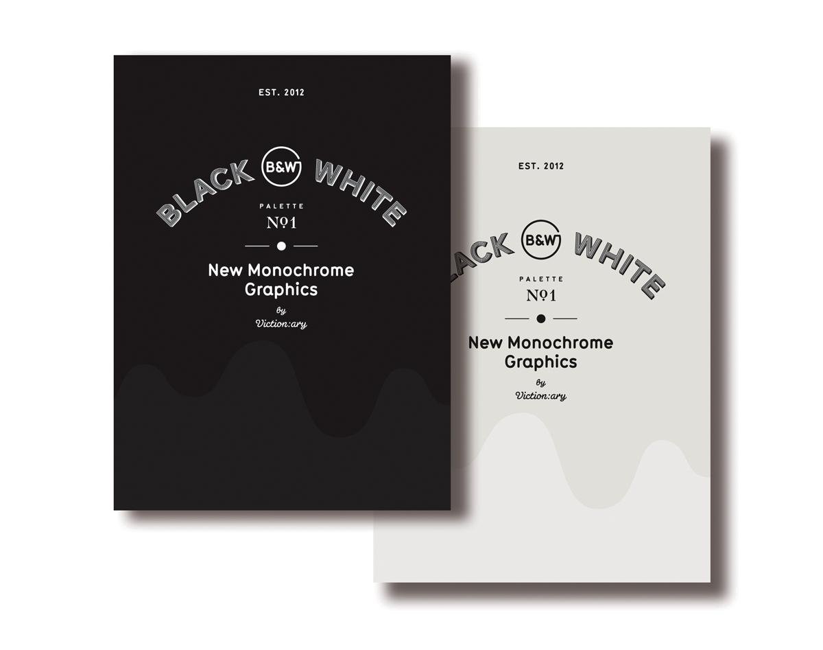 Palette Series 01: B&W livre de graphisme noir et blanc pour graphistes
