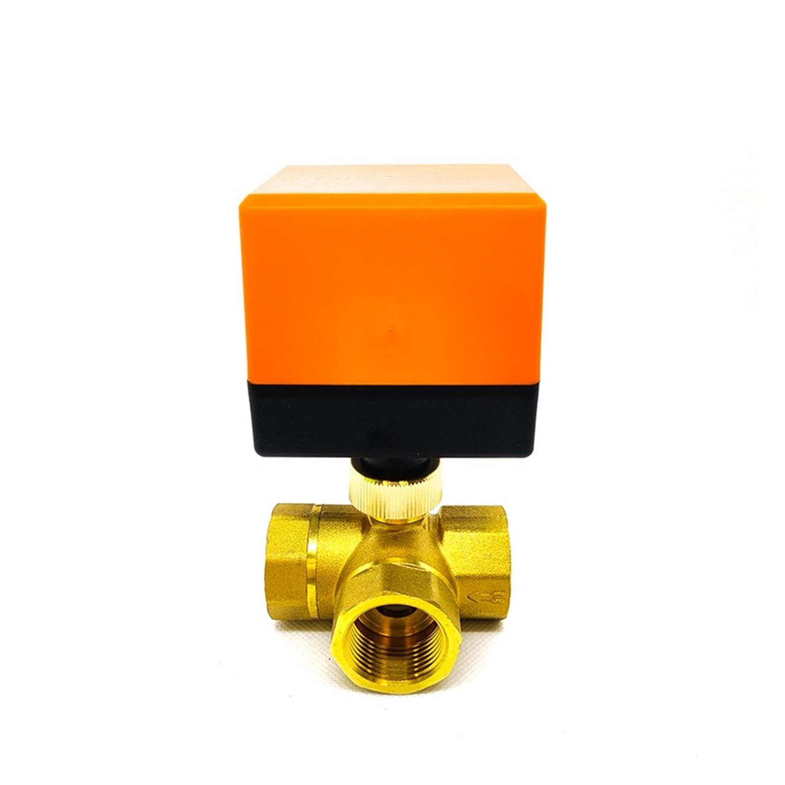 Valvola a sfera elettrica in ottone da 3/4 "A tre fili a tre vie Aria condizionata Riscaldamento a pavimento Torre acqua Valvola di commutazione 220 24 12V (Color : 24VAC, Size : 3/4")