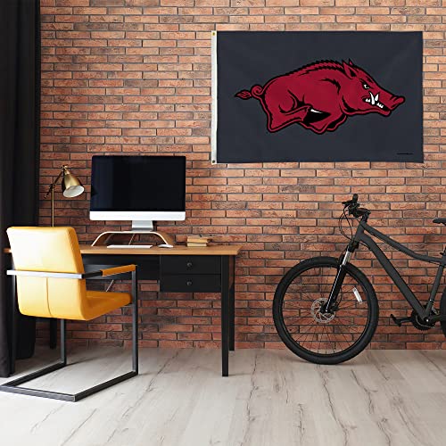 Drapeau Arkansas Razorbacks gris 9,5x1,5 m grand format pour mât horizontal - 3