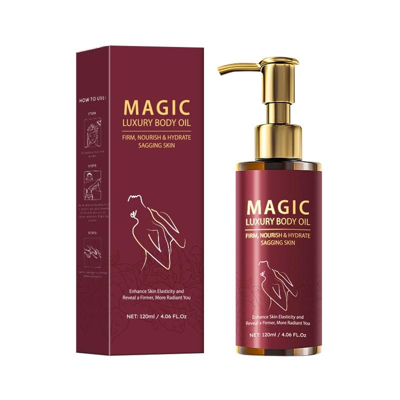 Aceite corporal mágico Ajuste de la piel,Aceite corporal mágico firme - hidratación profunda,Absorbente rápido y no graso mejora la elasticidad para la piel seca -4.0 FLOZ