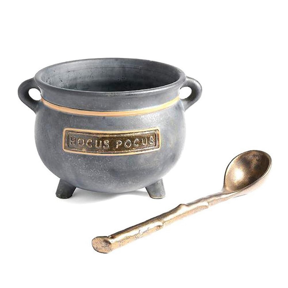 CTRLZS Halloween Decoration Witch Cauldron Resin Bowl Candy Bucket Halloween Indoor Outdoor Kitchen Decoration