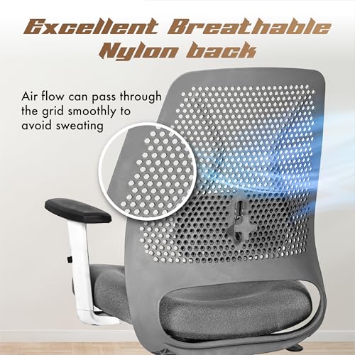 Image of Da URBAN AeroFlex Office Chair, Mid Back Mesh Ergonomic Home Office Desk Chair with 1 Year Warranty,Tilt Lock Mechanism (Grey)