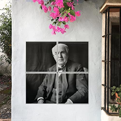 Carreaux céramique Thomas Edison tableau 40x40cm rétro - 2