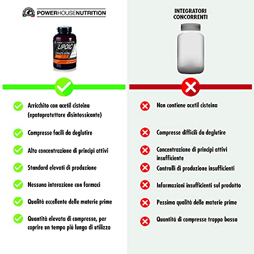 Lipoic B1-Pyruvat Con Acetil Cisteina 120 Compresse - 5