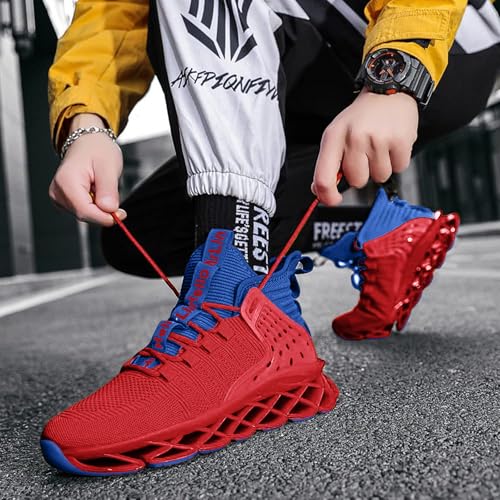 Image of Hello MrLin Men's Running Shoes Non Slip Athletic Tennis Walking Blade Type Sneakers Hip Hop