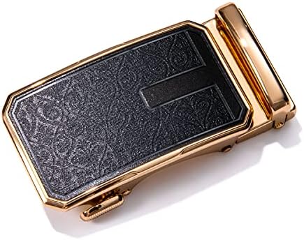 Barry.Wang Designer Belts for Men Nickel-Free Automatic Buckle Alloy Genuine Leather Strap Formal Adjustable