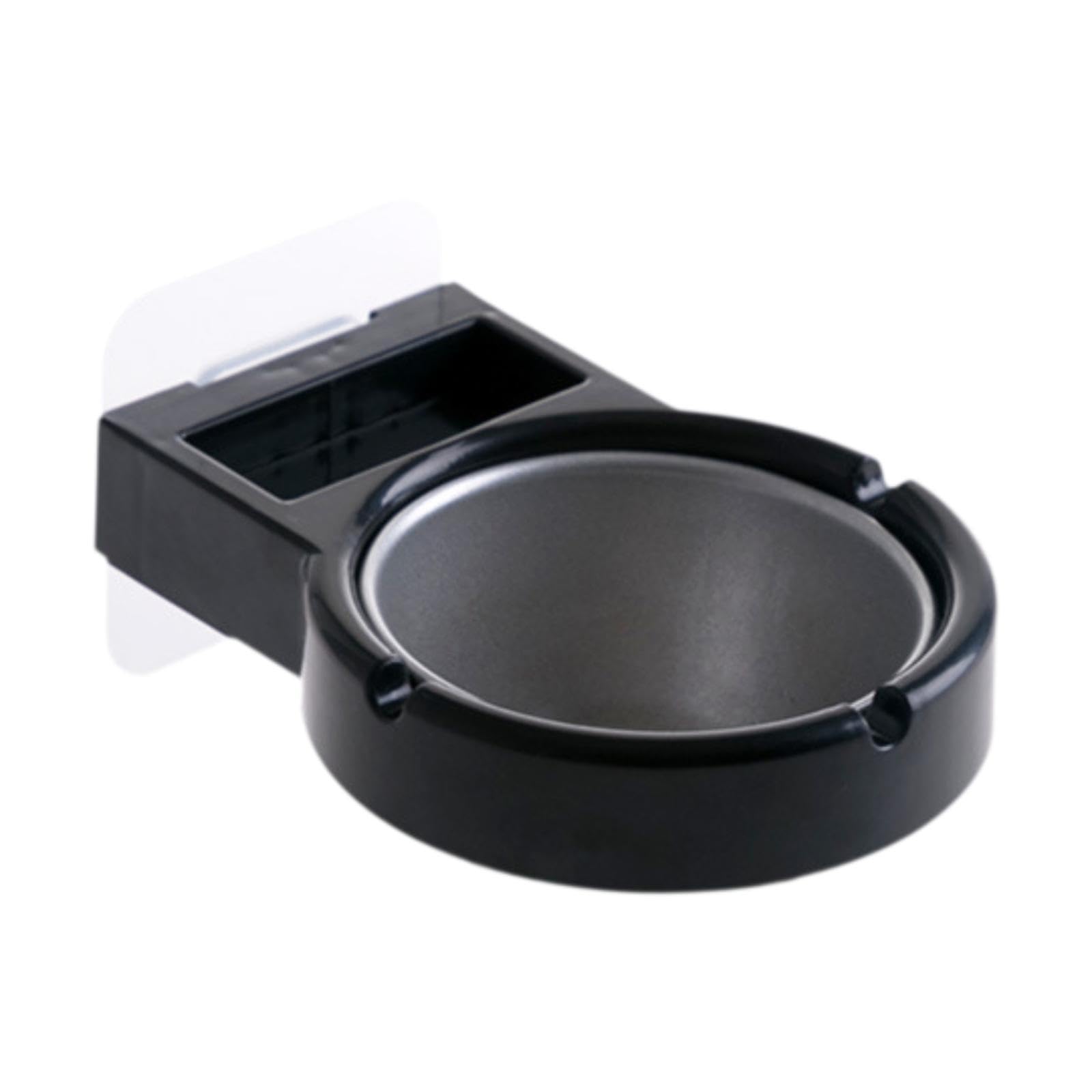 Wall Mounted Ashtray Lightweigh Modern with Stickers for Balcony Home Indoor Black-picture-31