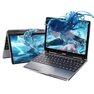 Mini portátil de 10.5 pulgadas, pantalla táctil 2 en 1, tablet PC Win 11 Pro, CPU N150 de 16 GB DDR4 512 GB NVMe SSD, 1920 x 1280 IPS, desbloqueo facial, KB retroiluminado, BT4.2, tipo C, mini