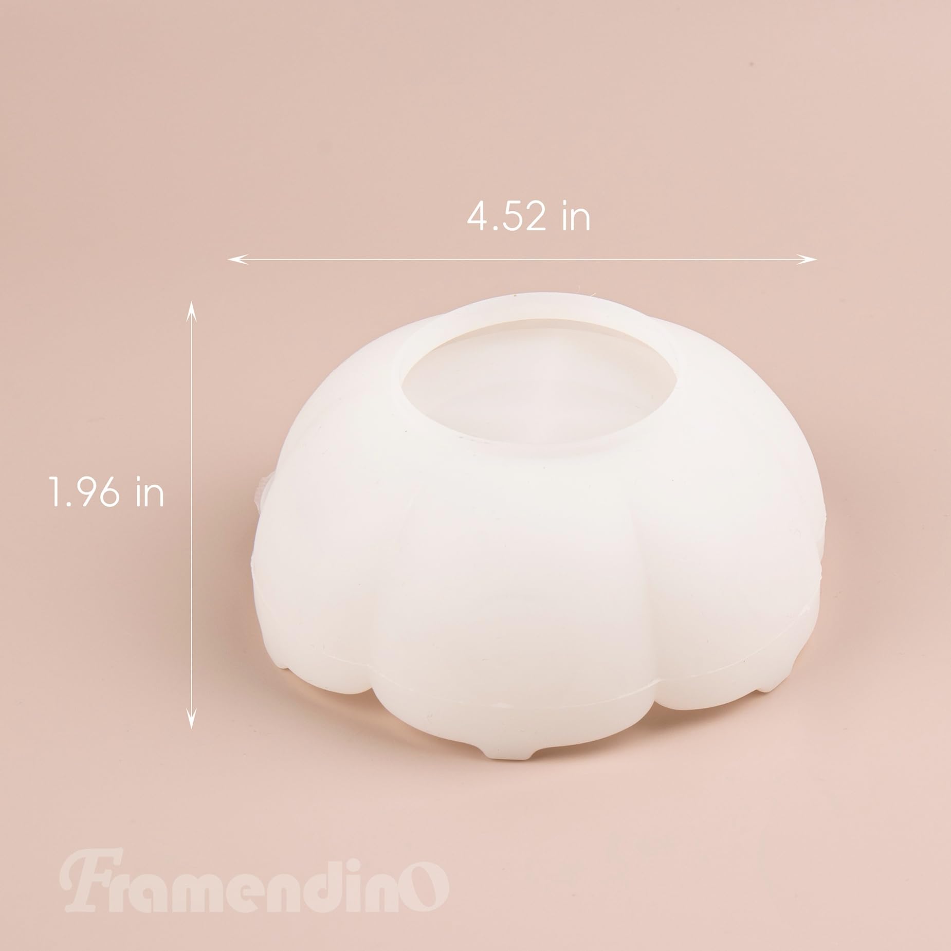 Framendino, 2 Pack Lotus Bowl Dish Resin Mold Silicone Jewelry Tray Epoxy Casting Plates Candle Holder for DIY Storage Containers Home Decor