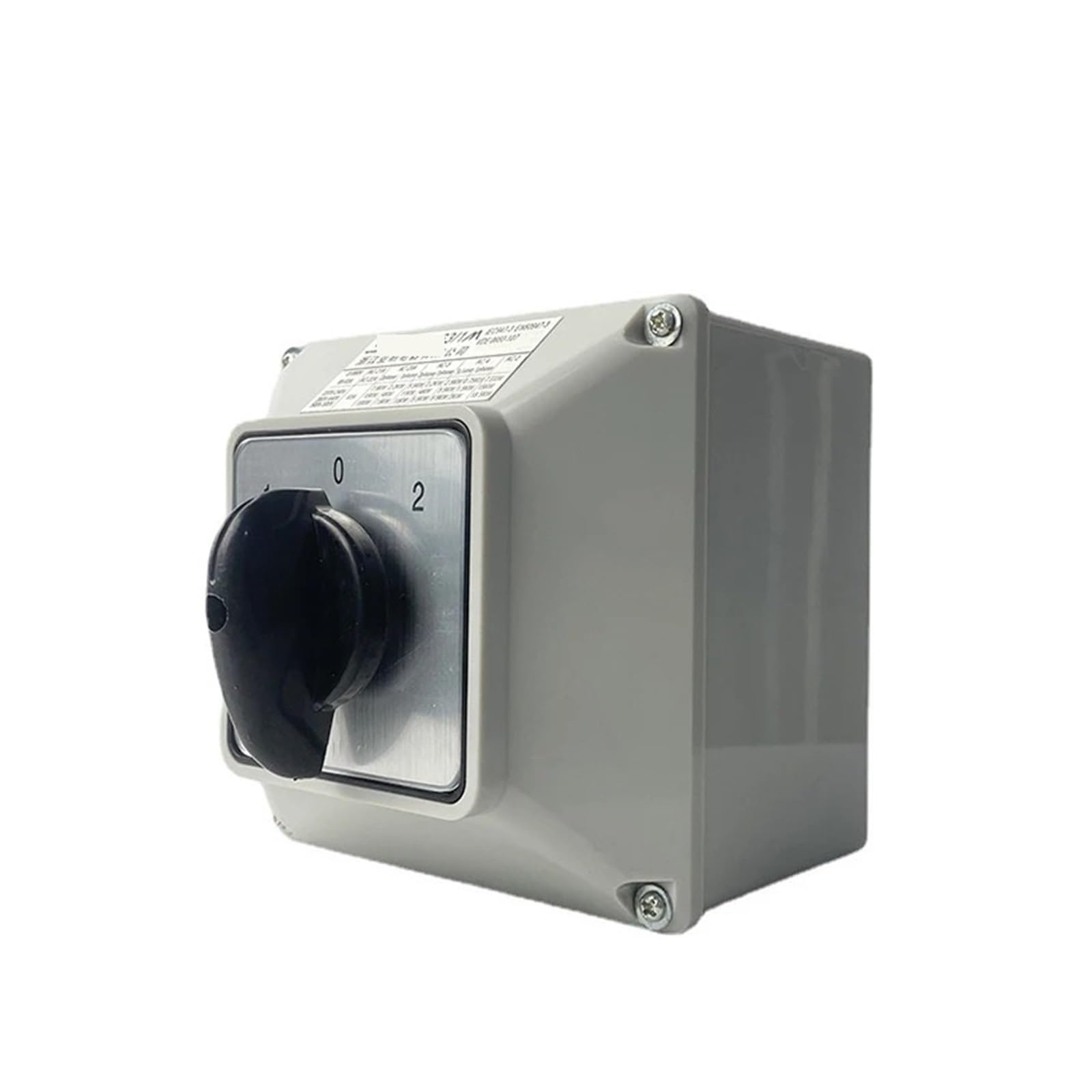 IDGTTLDF LW26-63A Cam Switch With Enclosure Changeover Main Knob 690V 63A 1 Pole Waterproof Box Rotative YMW26-63/1M(Switch with box 102)
