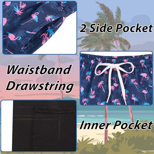 swimsobo Boys Swim Trunks for 5-16 Years Compression Liner Swimsuit Shorts Swimwear Boxer Bathing Suit - Image 4