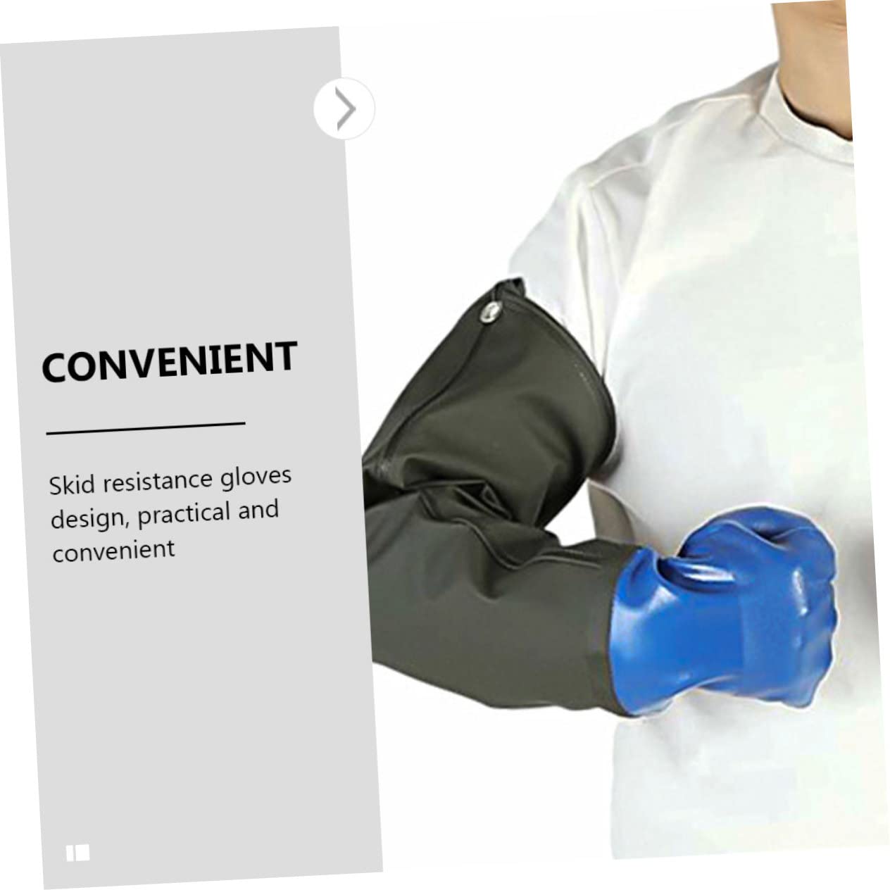 Artibetter Guantes de Pvc Resistentes al Aceite, 1 Par, Uso Industrial