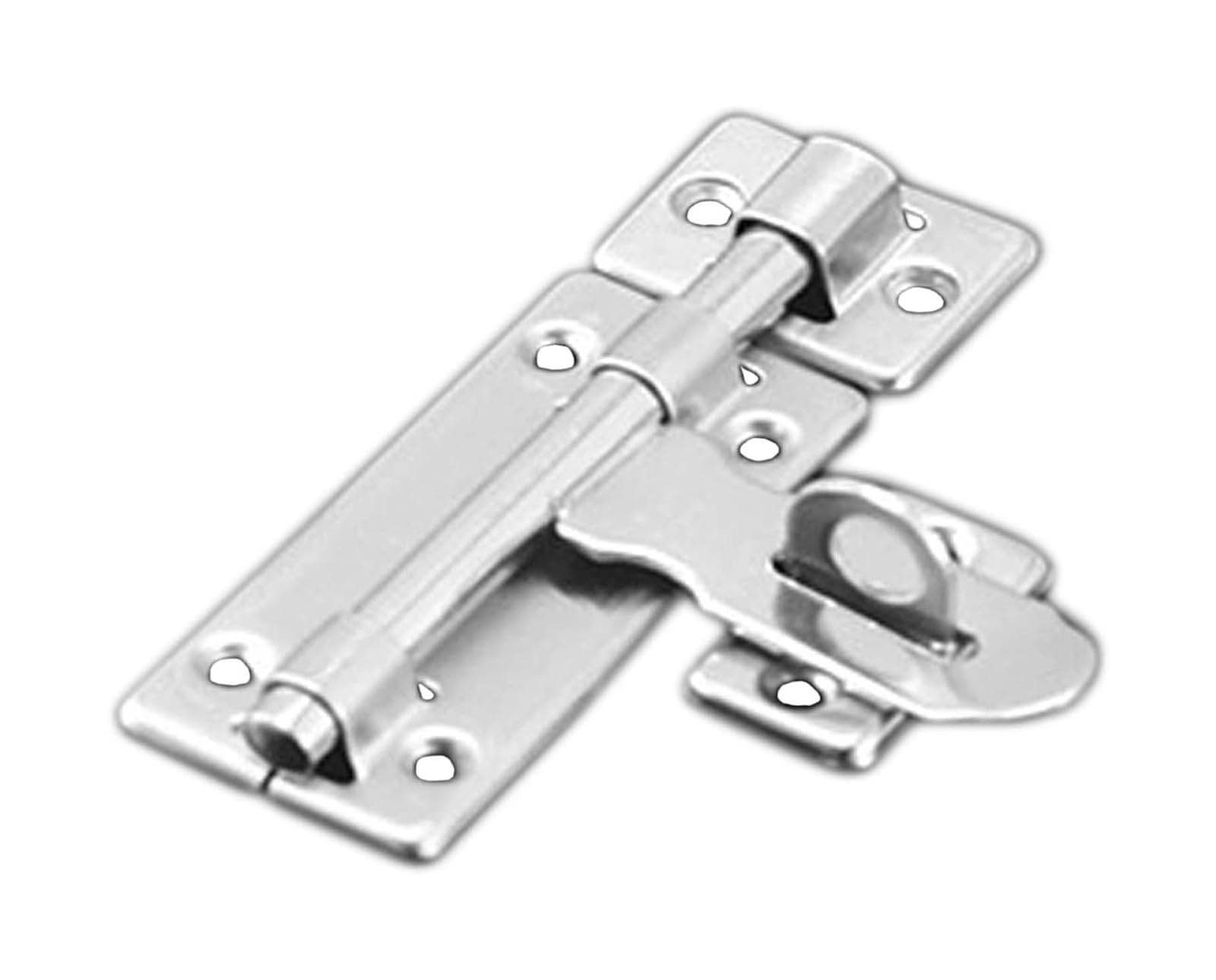 Door Lock Bolt, Heavy Duty Stainless Steel Barrel Bolt Latch for Sliding Doors 107-142mm(107mm)