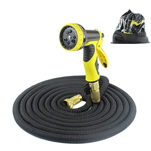 LERDBT Watering Sets Lawn Care Equipment Garden Hose And Spray Nozzle Set 25(FT) Ideal For Watering Garden Lawn, Washing Cars And Pets For Garden (Size : 50FT)