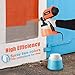 Paint Sprayer 830ml/min, Yome Electric Spray Paint Gun with Three Spray Patterns, Three Copper Nozzle Sizes, Adjustable Valve Knob, Two 900ml Detachable Containers for Painting Projects, Orange