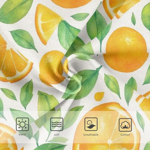 Joisal Girls Underwear Toddlers 2t Cotton Girl Panties Cute Bright Kids Undies Briefs Watercolor Orange Slices Greenleaves3