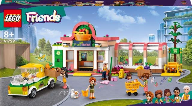 Image of LEGO Friends Organic Grocery Store 41729 Building Toy Set (830 Pieces), Multi Color
