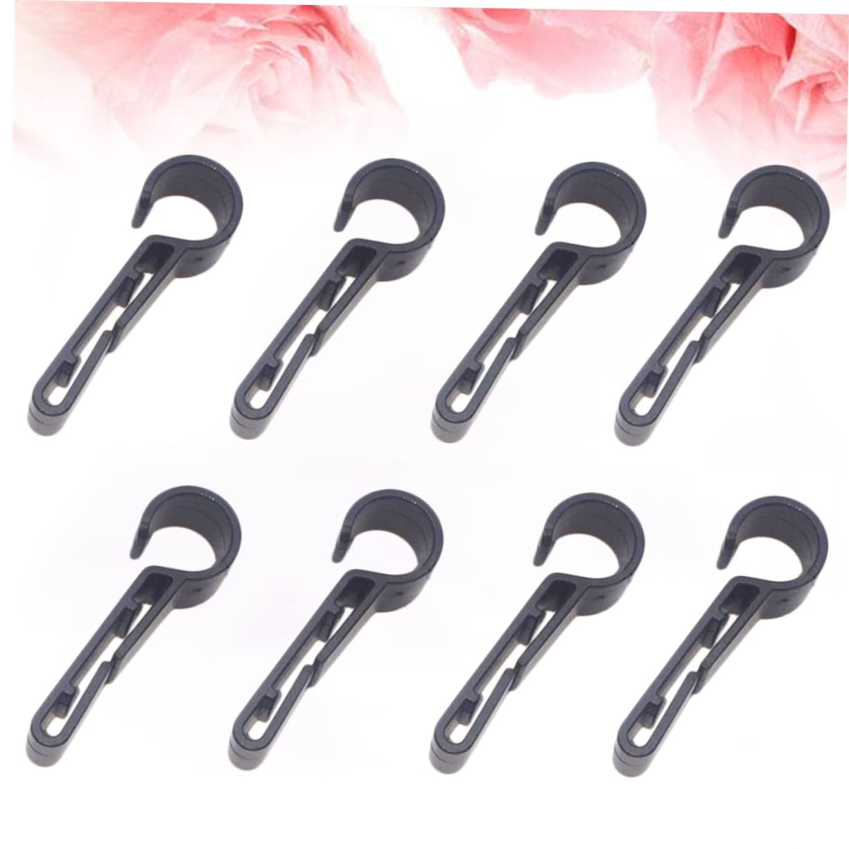 CLISPEED Set Di Fissaggio Per Luci Per Casco Nere Fermagli