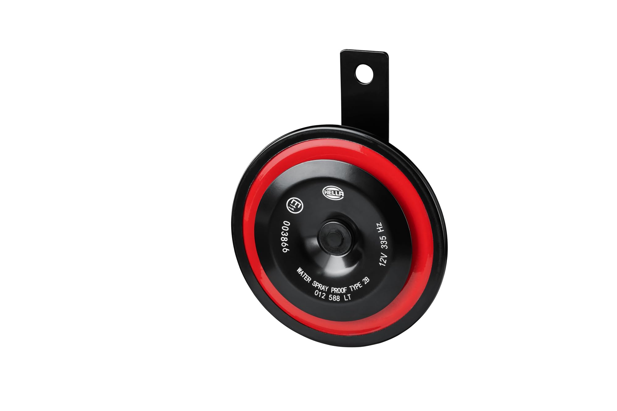 HELLA 3AM 012 588-341 Clacson - HELLA STYLE HORN S98 SET - 12V - 115dB(A) - Gamma frequenze: 335/400Hz - Tono basso/Tono alto - elettrico - ECE - Colore alloggiamento/sede: rosso/nero - Quantità: 2