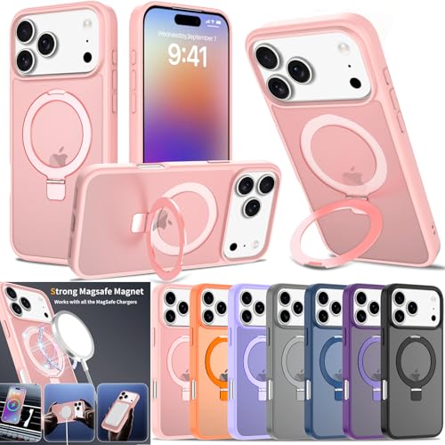 Coque iPhone 17 Pro Max silicone rigide bleu pour support magnétique