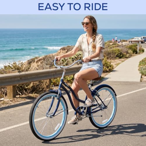 RideOrigin 26 Inch Cruiser Navy
