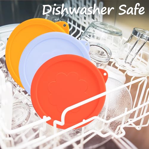Image of LUVCOSY 2 Cup Silicone Replacement Lids Storage Cover for Pyrex 7200-PC Glass Bowls (Container not Included) 8 Pack Microwave, Dishwasher and Freezer Safe